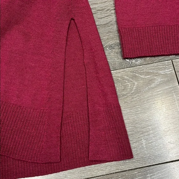 Eileen Fisher Rich Burgundy Italian Yarn Sweater Size 3X - Picture 2 of 3